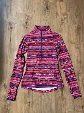 Nike Pink Purple Pixel-Print Sports Top